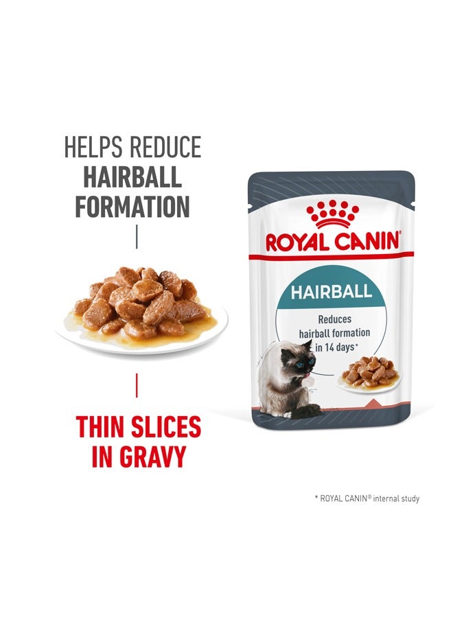 ROYAL CANIN Hairball Care Gravy Wet Cat Food - 85GM - Image 3